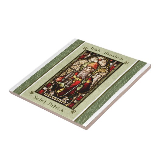 St. Patrick | St. Patrick's Day Art Tile Tegeltje (Zijkant)