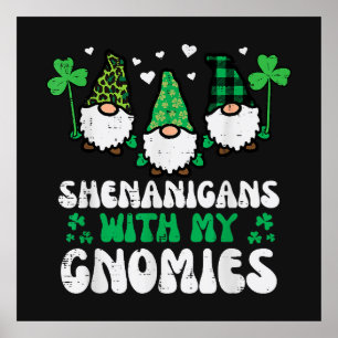 St. Patrick Streken Met Gnomies Kabouters Poster