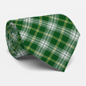 St. Patrick Tartan Necktie met Harp Stropdas (Opgerold)