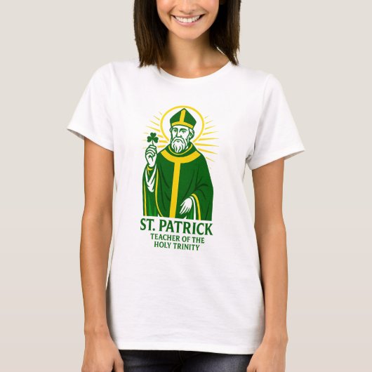 St. Patrick Teacher of the Holy Trinity T-shirt (Voorkant)