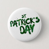 st-patrick-tekst ronde button 5,7 cm (Voorkant)