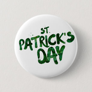 st-patrick-tekst ronde button 5,7 cm