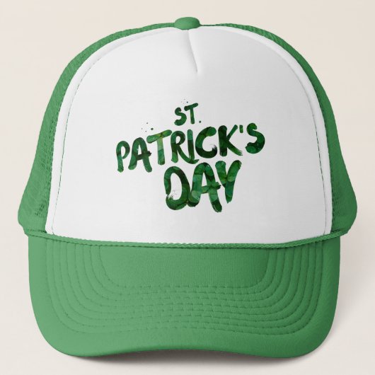 st-patrick-tekst trucker pet (Voorkant)