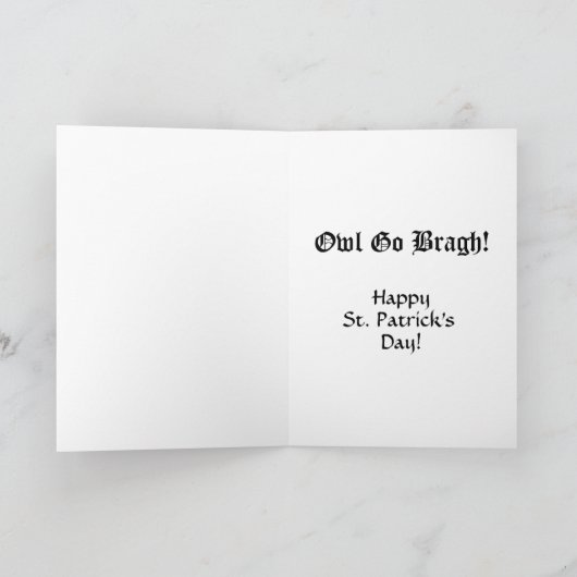 St. Patrick Uil Kaart (Binnen)