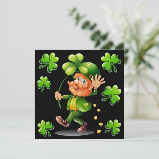 St. Patrick uitnodiging (Staand voorkant)