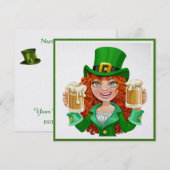 St. Patrick uitnodiging (Voorkant / Achterkant)