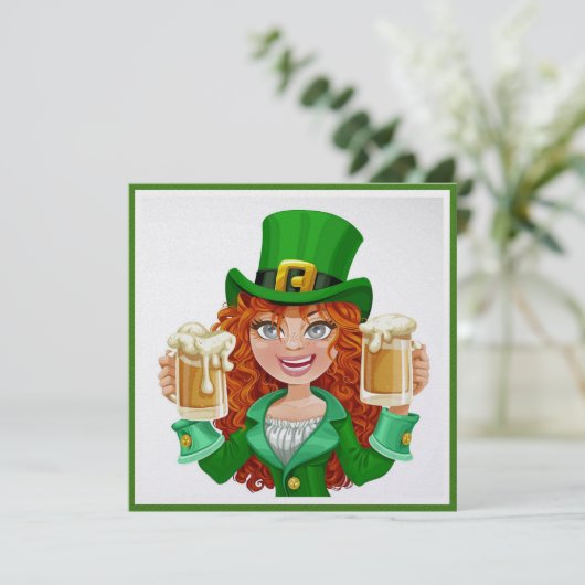 St. Patrick uitnodiging (Staand voorkant)