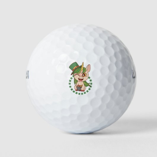 St Patrick Unicorn Golfballen (Voorkant)