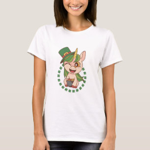 St Patrick Unicorn T-shirt