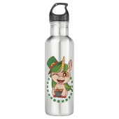 St Patrick Unicorn Waterfles (Voorkant)