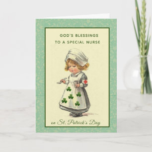 St. Patrick van de Arts van de verpleegster Dag Kaart