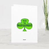 St. Patrick van de baby de 1st Kaart van de Dag (Achterkant)