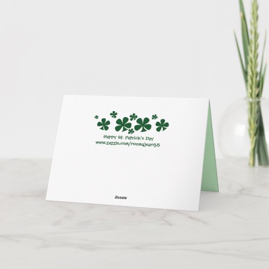 St. Patrick van de baby de Eerste Kaart 2013 van (Achterkant)