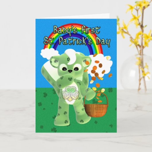 St. Patrick van de baby de Eerste Kaart van de (Gele Bloem)