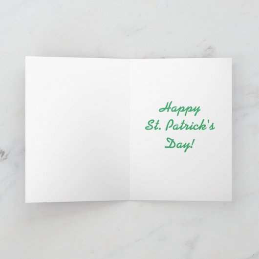 St. Patrick van de cocker-spaniël het Wenskaart Kaart (Binnen)