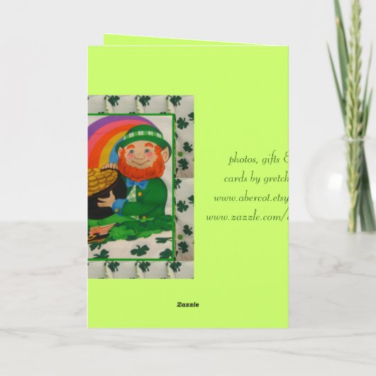 St. Patrick van de Klavers van de kabouter de Kaart (Achterkant)