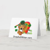 St. Patrick van het golden retriever Dag Kaart (Achterkant)