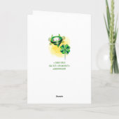 St Patrick van het Insect van de padie het Kaart (Achterkant)