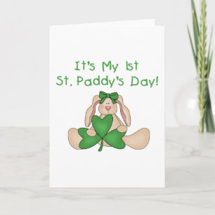 St. Patrick van het konijntje de de 1st T-shirts Kaart