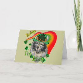 St Patrick van Keeshond Dag Kaart