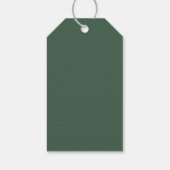 St. Patrick Verjaardagsmeisje Shamrock Glitter Cadeaulabel (Achterkant)