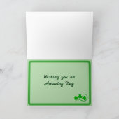 St. Patrick Vouwbare Wenskaart Kaart (Binnen)