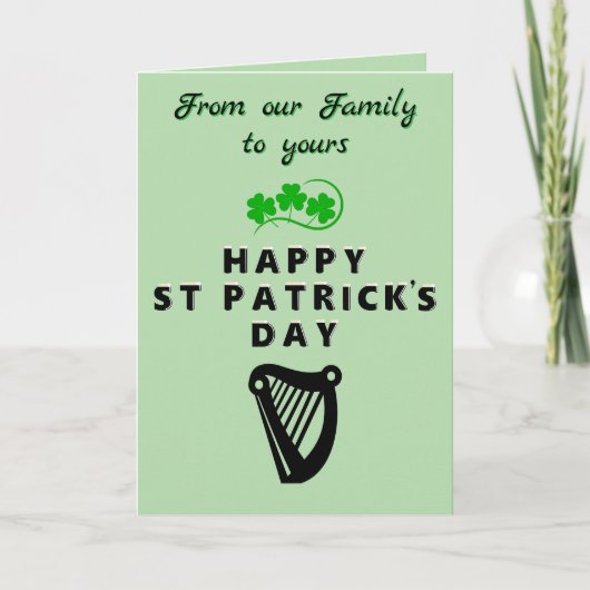 St. Patrick Vouwkaart Kaart (Voorkant)