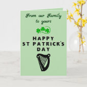 St. Patrick Vouwkaart Kaart (Gele Bloem)