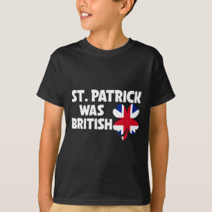 St. Patrick was Britse vlag Patriottische St. Patr T-shirt