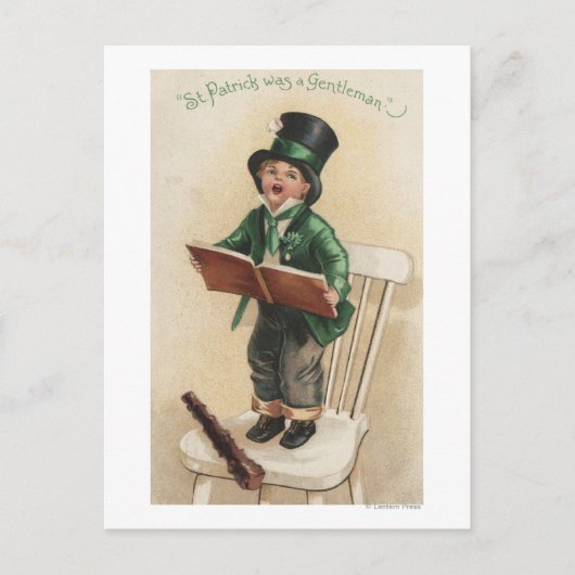 St. Patrick was een Gentleman Briefkaart (Voorkant)