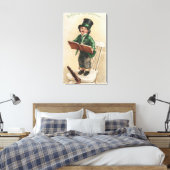 St. Patrick was een Gentleman Canvas Afdruk (Insitu (Slaapkamer))