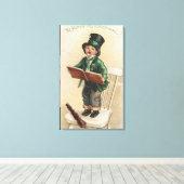 St. Patrick was een Gentleman Canvas Afdruk (Insitu (Houten vloer))