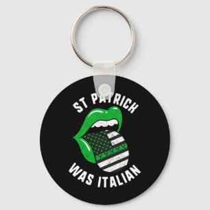 St Patrick was een Italiaanse groene lippen Amerik Sleutelhanger