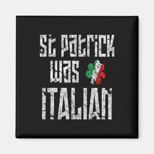 St. Patrick was een Italiaanse St. Patrick's Day e Magneet (Voorkant)