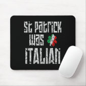St. Patrick was een Italiaanse St. Patrick's Day e Muismat (Met muis)