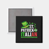 St Patrick was Italiaans Pet Clover van St Patrick Magneet (Voorkant / Achterkant)