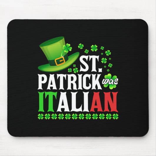 St Patrick was Italiaans Pet Clover van St Patrick Muismat (Voorkant)