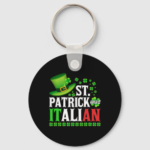St Patrick was Italiaans Pet Clover van St Patrick Sleutelhanger