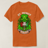 St Patrick was Italiaans Shamrock Leprechaun Irish T-shirt (Design voorkant)