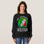 St Patrick was Italiaans St Patrick S Day Pet Clov Trui (Voorkant volledig)