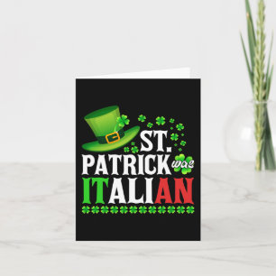 St. Patrick was Italiaans St. Patrick's Day Hoed C Kaart