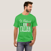 St. Patrick was Italiaans St. Patrick's Day Shamro T-shirt (Voorkant volledig)
