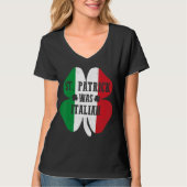 St Patrick was Italiaans St. Patrick's Day Shamroc T-shirt (Voorkant)