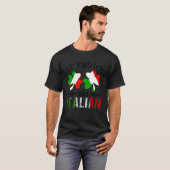 St Patrick Was Italian Italy Shamrock Flag Funny M T-shirt (Voorkant volledig)