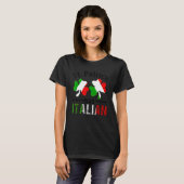 St Patrick Was Italian Italy Shamrock Flag Funny M T-shirt (Voorkant volledig)