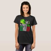 St Patrick Was Italian St Patrick's Day Hat Clover T-shirt (Voorkant volledig)