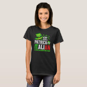 St Patrick Was Italian St Patrick's Day Hat Clover T-shirt (Voorkant volledig)