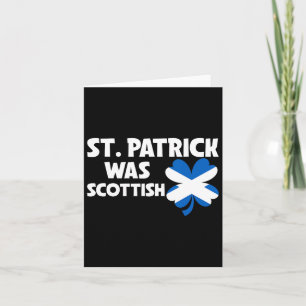 St. Patrick was Schotse Vlag Patriottische St. Pat Kaart