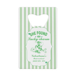 St. Patrick ze vond haar geluksbrenger vrijgezelle Creditkaart Flessenopener