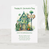 St. Patrick Zegen Gebed Whimsical  Kaart (Voorkant)